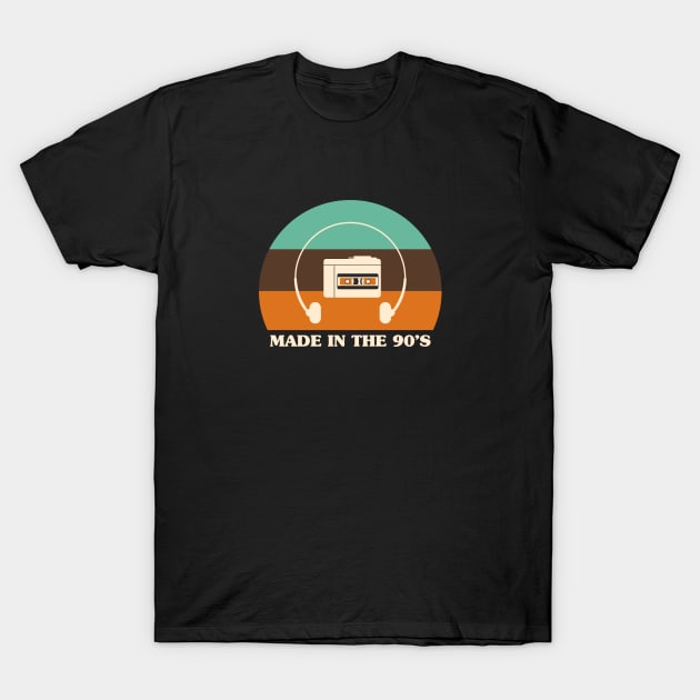 Made In The 90's - Walkman T-Shirt by stephanieduck